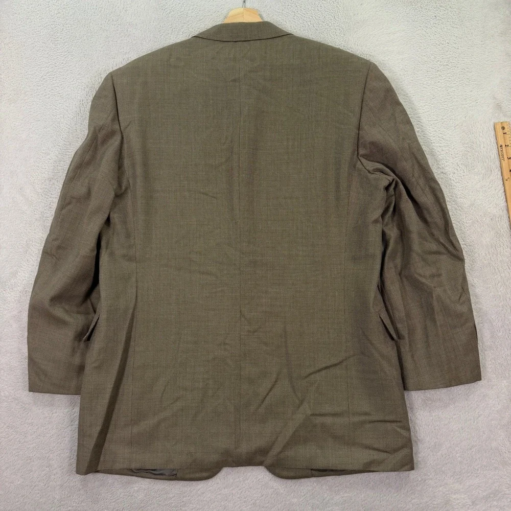 Tom James Bespoke Holland & Sherry Mens 44R Blazer Ventura Wool‎ Silk Sport Coat